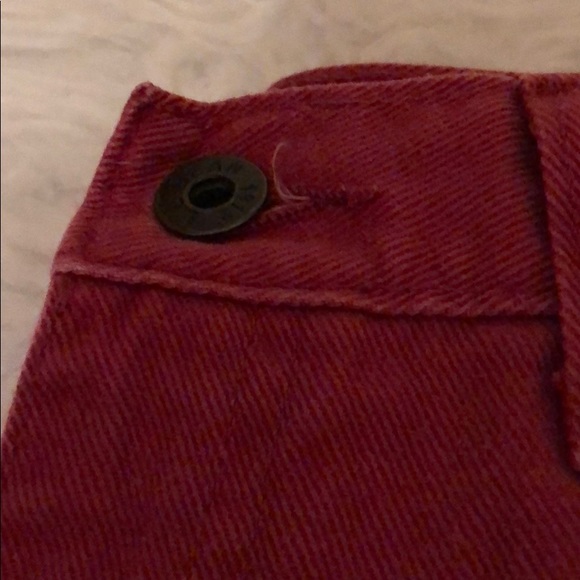 ll bean red denim shorts NWOT - Picture 3 of 5